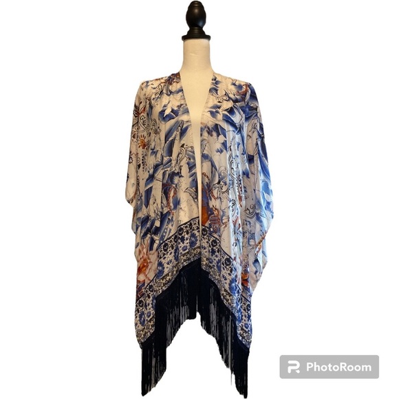Chico's Tops - Chico’s Kimono with Tassels Size L/XL